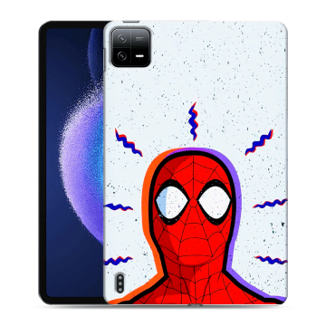 Силиконовый чехол на Xiaomi Pad 6 с принтом Spiderman Человек паук