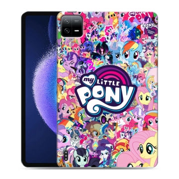 Силиконовый чехол на Xiaomi Pad 6 с принтом My little pony Дружба чудо