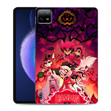 Силиконовый чехол на Xiaomi Pad 6 с принтом Hazbin Hotel Отель Хазбин