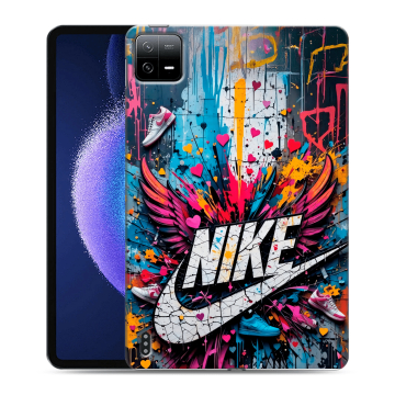 Силиконовый чехол на Xiaomi Pad 6 с принтом Nike Найк