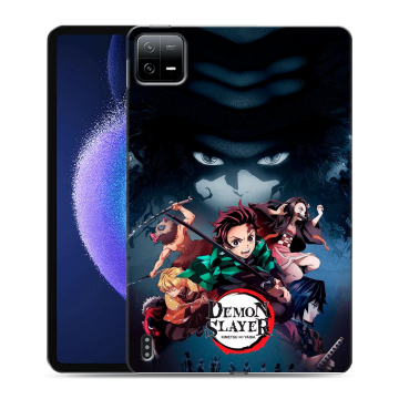 Силиконовый чехол на Xiaomi Pad 6 с принтом Demon Slayer Клинок рассекающий демонов