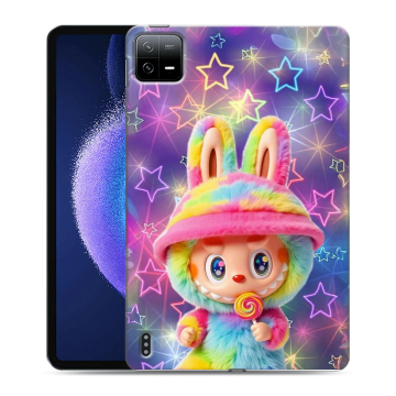 Силиконовый чехол на Xiaomi Pad 6 с принтом Labubu Лабубу