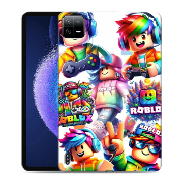 Силиконовый чехол на Xiaomi Pad 6 с принтом Roblox Роблокс