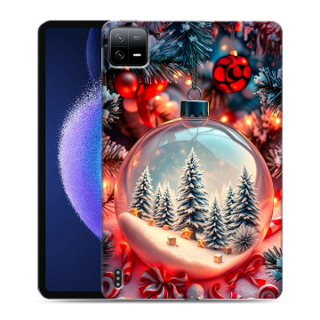 Силиконовый чехол на Xiaomi Pad 6 с принтом Новый год
