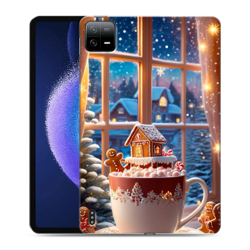Силиконовый чехол на Xiaomi Pad 6 с принтом Новый год