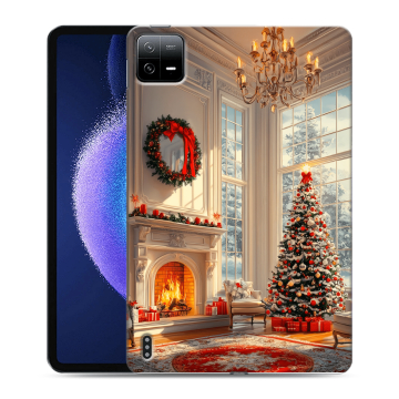 Силиконовый чехол на Xiaomi Pad 6 с принтом Новый год Силиконовый чехол на Xiaomi Pad 6 с принтом Новый год