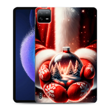 Силиконовый чехол на Xiaomi Pad 6 с принтом Новый год Силиконовый чехол на Xiaomi Pad 6 с принтом Новый год