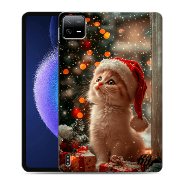 Силиконовый чехол на Xiaomi Pad 6 с принтом Новый год Силиконовый чехол на Xiaomi Pad 6 с принтом Новый год