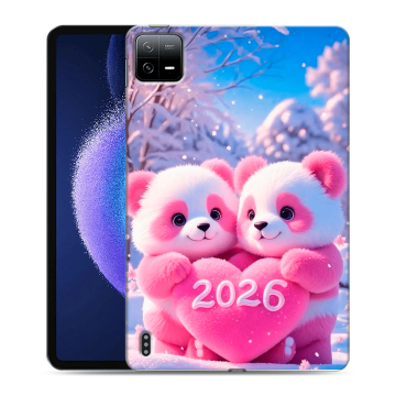 Силиконовый чехол на Xiaomi Pad 6 с принтом Новый год Силиконовый чехол на Xiaomi Pad 6 с принтом Новый год