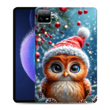 Силиконовый чехол на Xiaomi Pad 6 с принтом Новый год Силиконовый чехол на Xiaomi Pad 6 с принтом Новый год