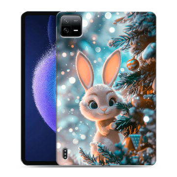 Силиконовый чехол на Xiaomi Pad 6 с принтом Новый год Силиконовый чехол на Xiaomi Pad 6 с принтом Новый год