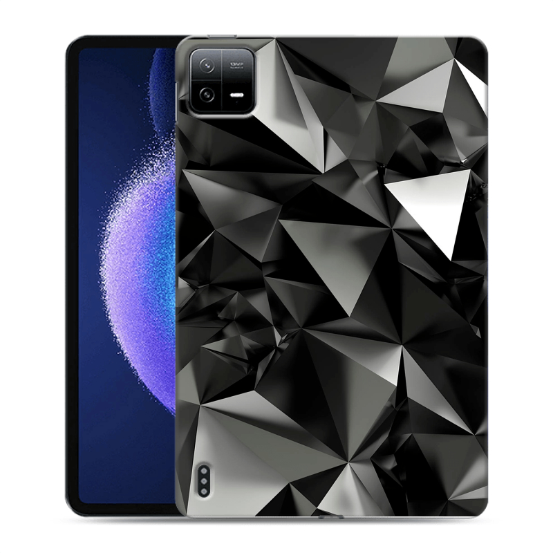 Силиконовый чехол на Xiaomi Pad 6 с принтом Черные кристаллы Силиконовый чехол на Xiaomi Pad 6 с принтом Черные кристаллы