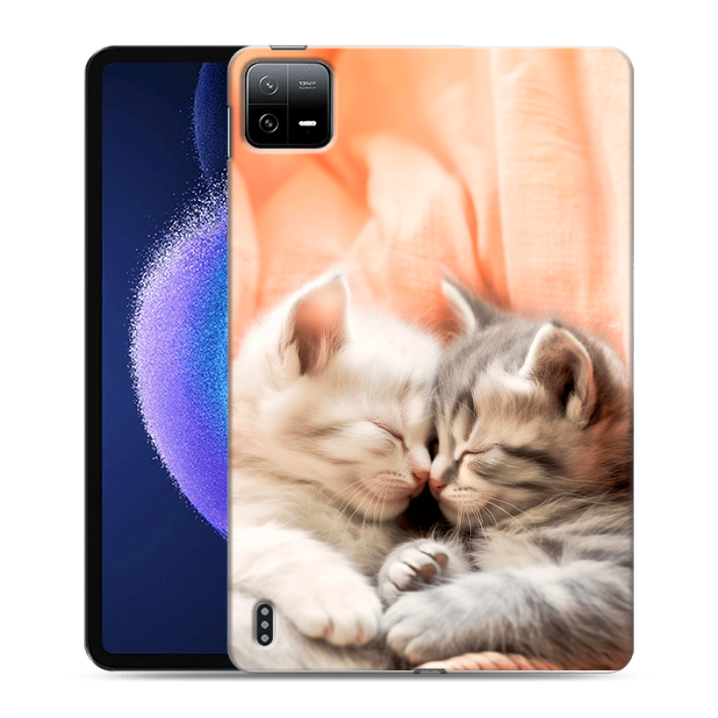 Силиконовый чехол на Xiaomi Pad 6 с принтом Котята Силиконовый чехол на Xiaomi Pad 6 с принтом Котята