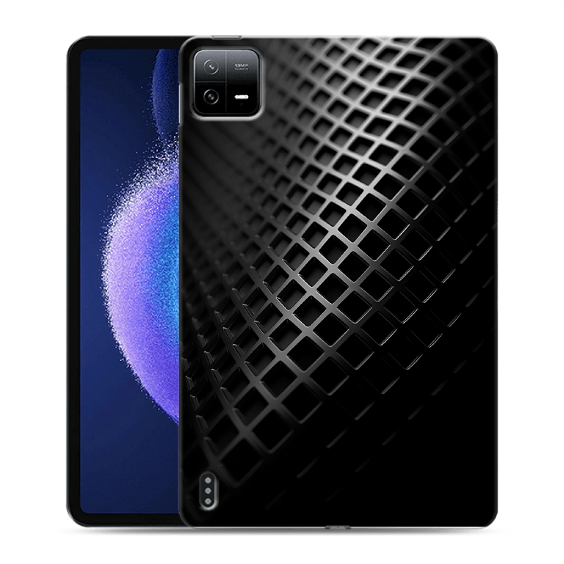 Силиконовый противоударный чехол на Xiaomi Pad 6 с принтом Текстура металла Силиконовый противоударный чехол на Xiaomi Pad 6 с принтом Текстура металла