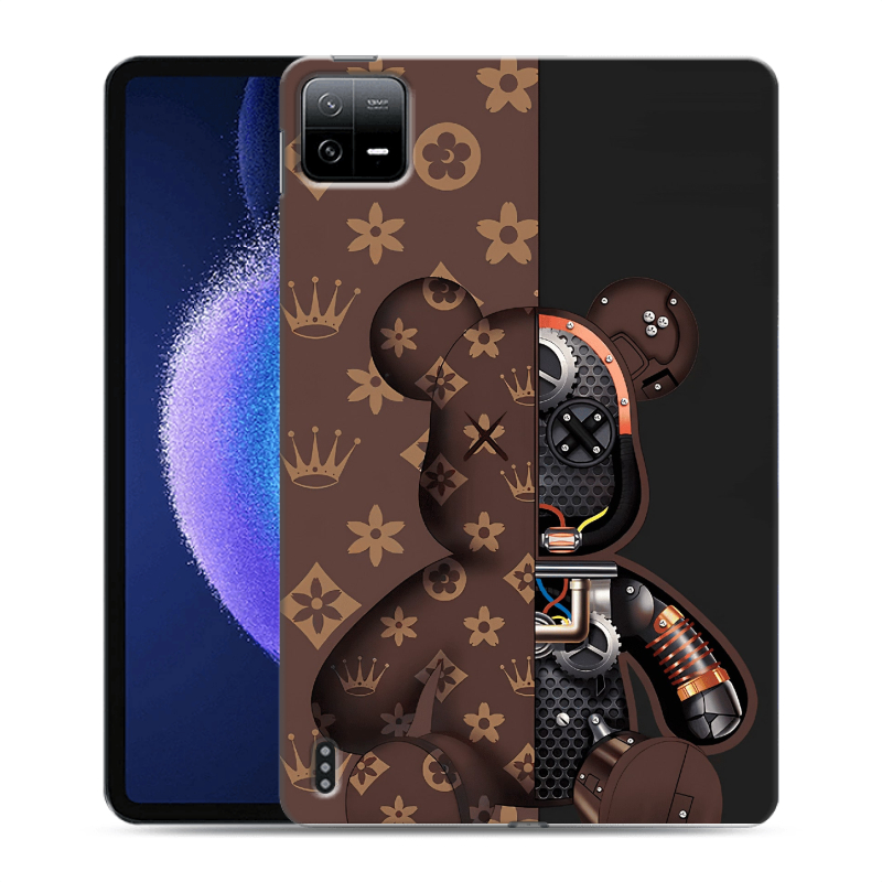 Силиконовый противоударный чехол на Xiaomi Pad 6 с принтом Луи робот Силиконовый противоударный чехол на Xiaomi Pad 6 с принтом Луи робот