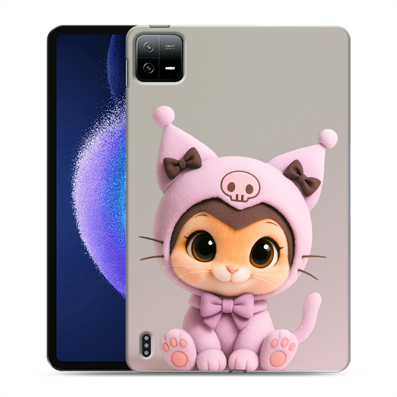 Силиконовый противоударный чехол на Xiaomi Pad 6 с принтом Куроми Kuromi Силиконовый противоударный чехол на Xiaomi Pad 6 с принтом Куроми Kuromi