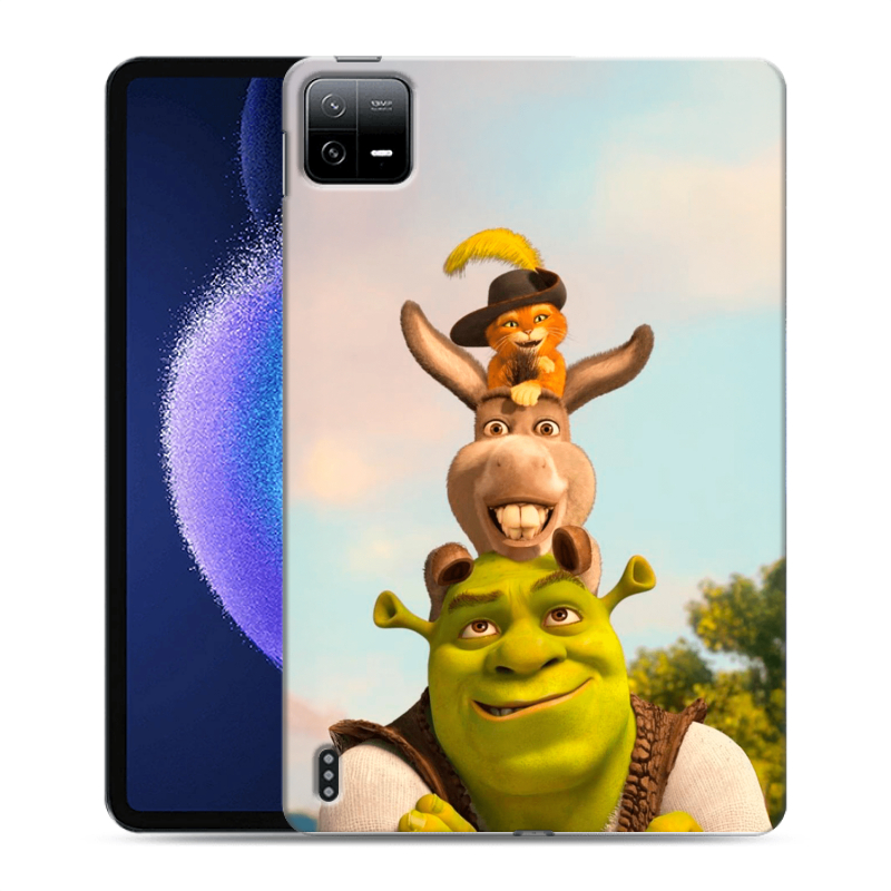 Силиконовый противоударный чехол на Xiaomi Pad 6 с принтом Шрек Shrek Силиконовый противоударный чехол на Xiaomi Pad 6 с принтом Шрек Shrek