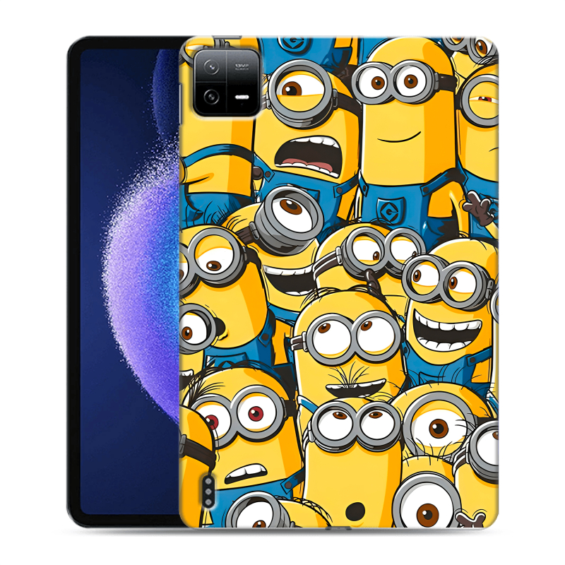 Силиконовый чехол на Xiaomi Pad 6 с принтом Миньоны Силиконовый чехол на Xiaomi Pad 6 с принтом Миньоны