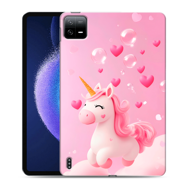 Силиконовый чехол на Xiaomi Pad 6 с принтом Единорог Силиконовый чехол на Xiaomi Pad 6 с принтом Единорог