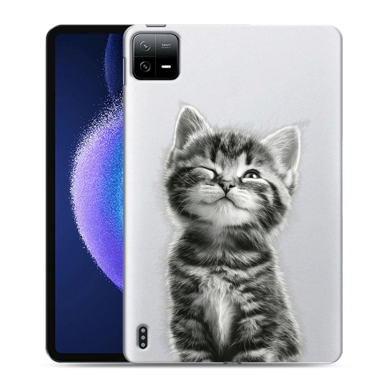 Силиконовый чехол на Xiaomi Pad 6 с принтом Котенок Силиконовый чехол на Xiaomi Pad 6 с принтом Котенок