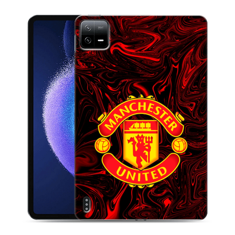 Силиконовый чехол на Xiaomi Pad 6 с принтом Manchester United Силиконовый чехол на Xiaomi Pad 6 с принтом Manchester United