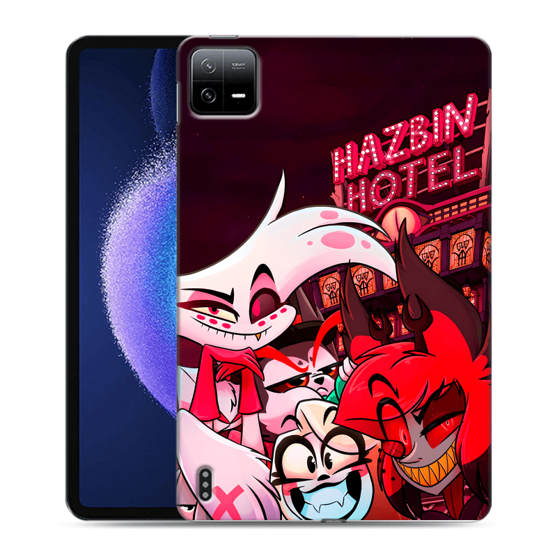 Силиконовый противоударный чехол на Xiaomi Pad 6 с принтом Hazbin Hotel Отель Хазбин Силиконовый противоударный чехол на Xiaomi Pad 6 с принтом Hazbin Hotel Отель Хазбин