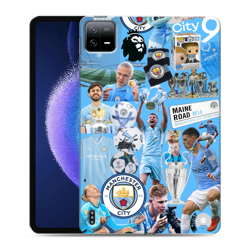 Силиконовый чехол на Xiaomi Pad 6 с принтом Man City Манчестер Сити Силиконовый чехол на Xiaomi Pad 6 с принтом Man City Манчестер Сити