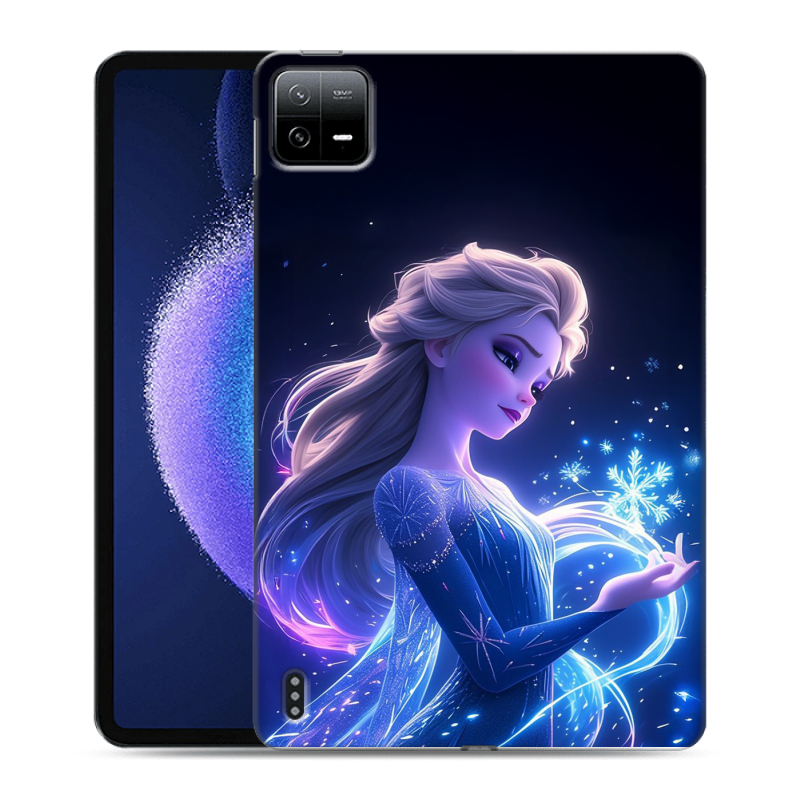 Силиконовый чехол на Xiaomi Pad 6 с принтом Холодное сердце Frozen Силиконовый чехол на Xiaomi Pad 6 с принтом Холодное сердце Frozen
