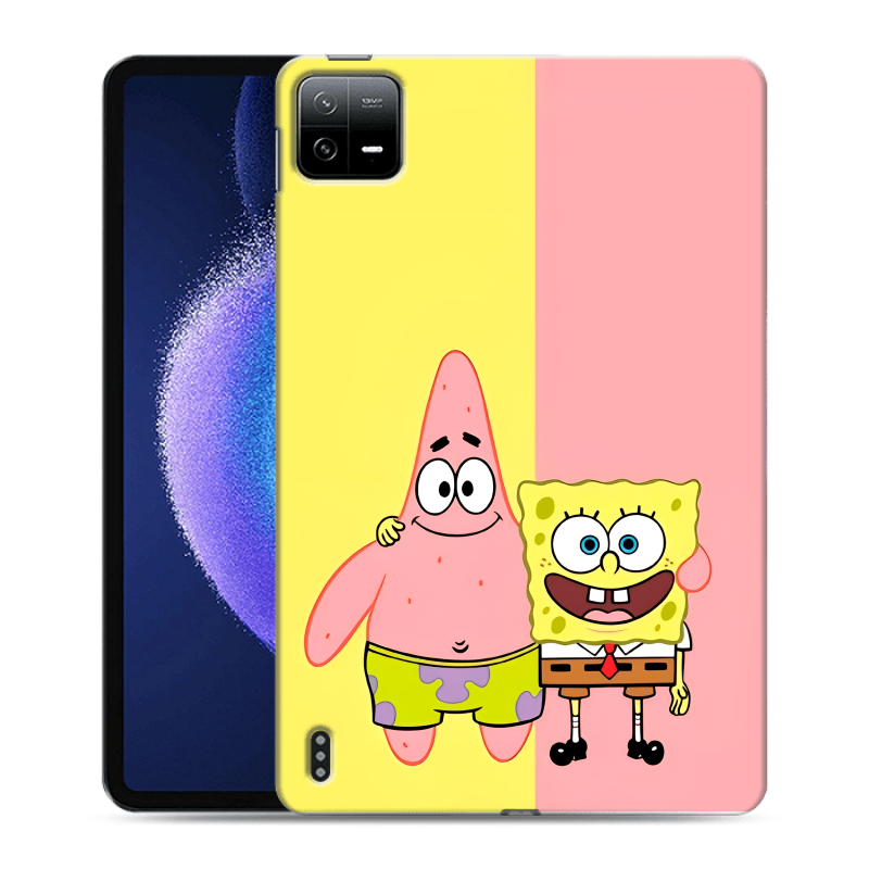 Силиконовый чехол на Xiaomi Pad 6 с принтом Спанч боб Спанчбоб Силиконовый чехол на Xiaomi Pad 6 с принтом Спанч боб Спанчбоб