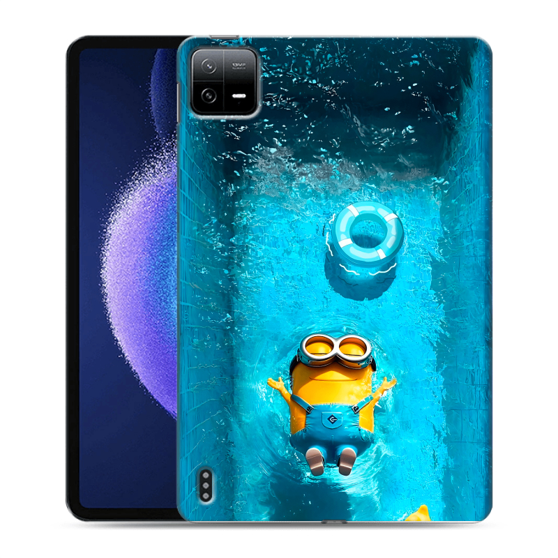 Силиконовый чехол на Xiaomi Pad 6 с принтом Миньоны Силиконовый чехол на Xiaomi Pad 6 с принтом Миньоны