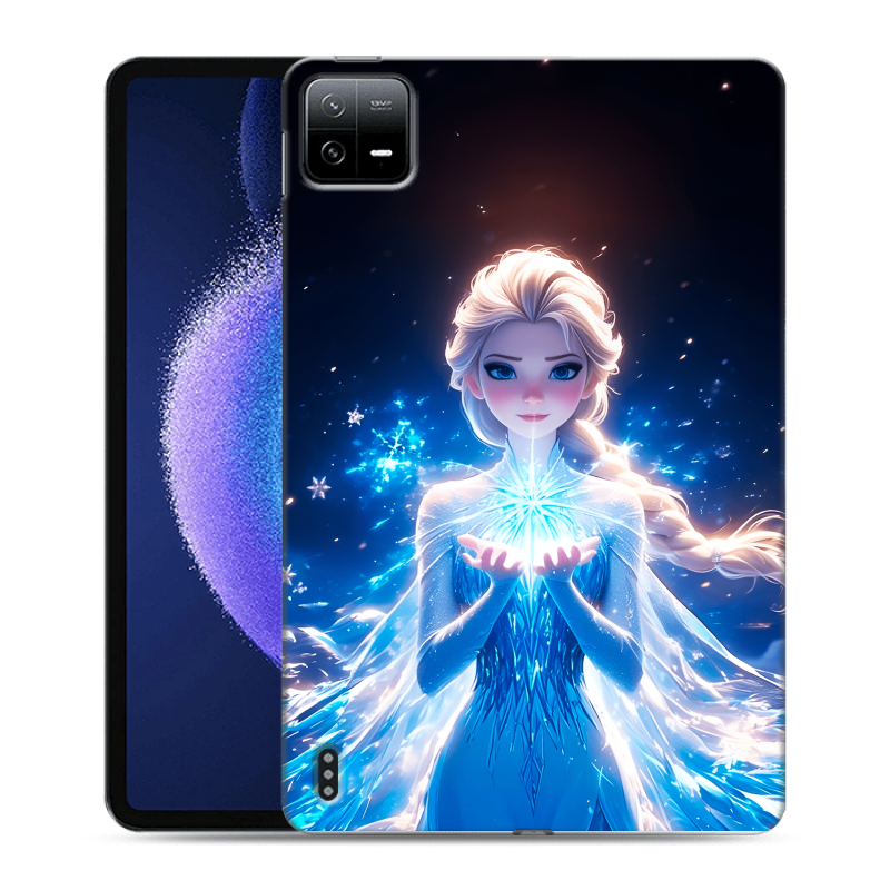 Силиконовый противоударный чехол на Xiaomi Pad 6 с принтом Холодное сердце Frozen Силиконовый противоударный чехол на Xiaomi Pad 6 с принтом Холодное сердце Frozen