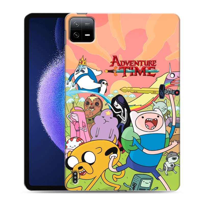Силиконовый чехол на Xiaomi Pad 6 с принтом Adventure time Время приключений Силиконовый чехол на Xiaomi Pad 6 с принтом Adventure time Время приключений