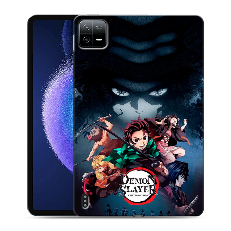 Силиконовый противоударный чехол на Xiaomi Pad 6 с принтом Demon Slayer Клинок рассекающий демонов Силиконовый противоударный чехол на Xiaomi Pad 6 с принтом Demon Slayer Клинок рассекающий демонов