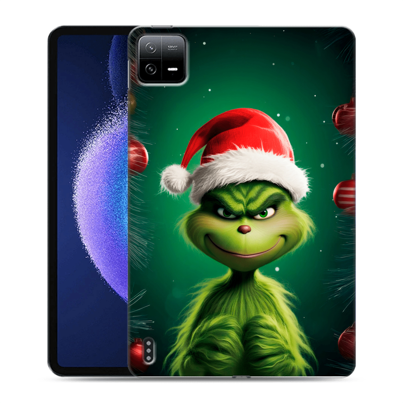 Силиконовый чехол на Xiaomi Pad 6 с принтом Гринч Новый год Рождество Силиконовый чехол на Xiaomi Pad 6 с принтом Гринч Новый год Рождество