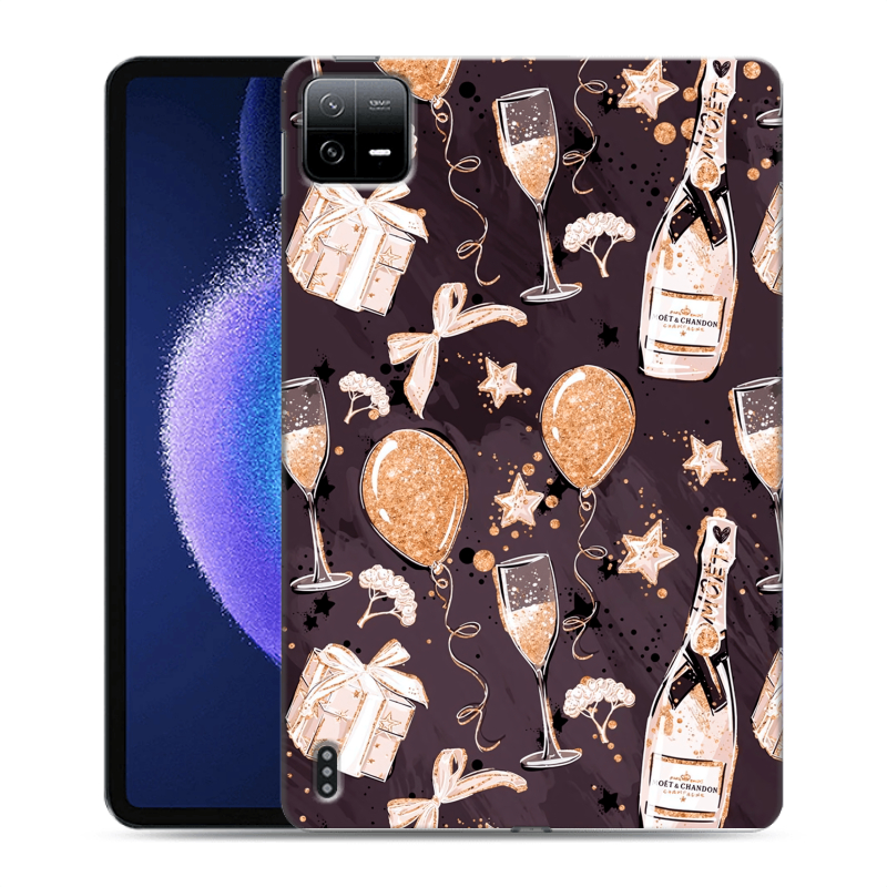 Силиконовый чехол на Xiaomi Pad 6 с принтом Новый год Силиконовый чехол на Xiaomi Pad 6 с принтом Новый год