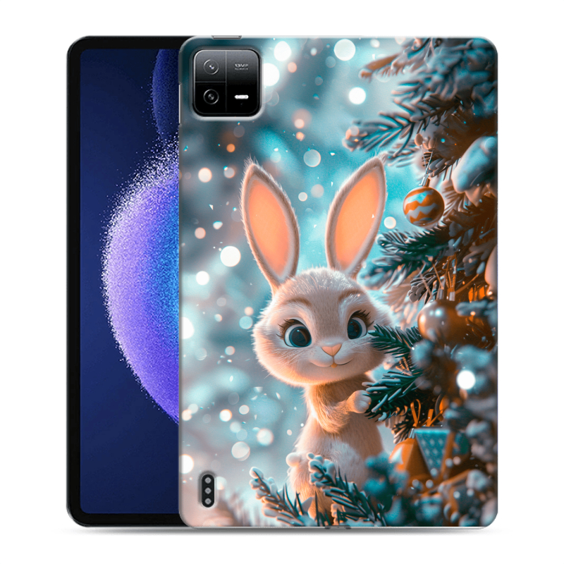 Силиконовый чехол на Xiaomi Pad 6 с принтом Новый год Силиконовый чехол на Xiaomi Pad 6 с принтом Новый год