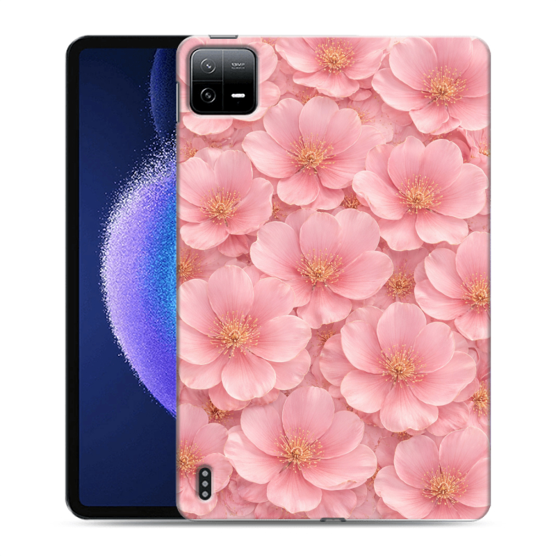 Силиконовый противоударный чехол на Xiaomi Pad 6 с принтом женский Силиконовый противоударный чехол на Xiaomi Pad 6 с принтом женский
