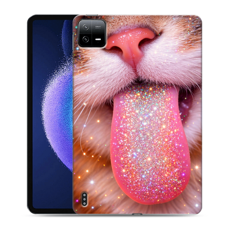Силиконовый чехол на Xiaomi Pad 6 с принтом для девочек Силиконовый чехол на Xiaomi Pad 6 с принтом для девочек