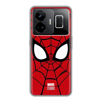 Силиконовый чехол на Realme GT3 с принтом человек паук spiderman Силиконовый чехол на Realme GT3 с принтом человек паук spiderman