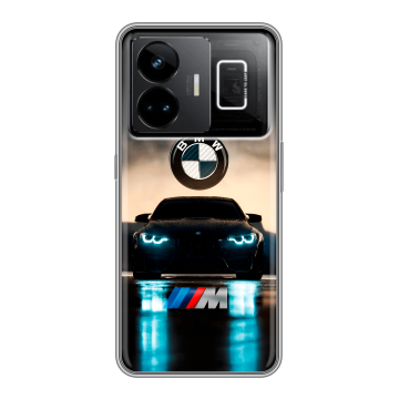 Силиконовый чехол на Realme GT3 с принтом БМВ BMW Силиконовый чехол на Realme GT3 с принтом БМВ BMW