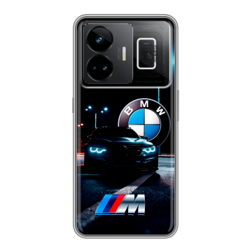 Силиконовый чехол на Realme GT3 с принтом БМВ BMW Силиконовый чехол на Realme GT3 с принтом БМВ BMW