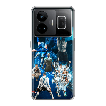 Силиконовый чехол на Realme GT3 с принтом Реал Роналдо Силиконовый чехол на Realme GT3 с принтом Реал Роналдо