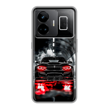 Силиконовый чехол на Realme GT3 с принтом BMW БМВ Силиконовый чехол на Realme GT3 с принтом BMW БМВ