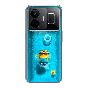 Силиконовый чехол на Realme GT3 с принтом Миньоны Силиконовый чехол на Realme GT3 с принтом Миньоны