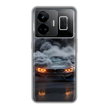 Силиконовый чехол на Realme GT3 с принтом BMW БМВ Силиконовый чехол на Realme GT3 с принтом BMW БМВ