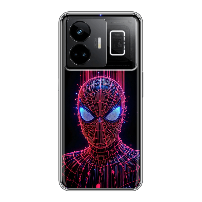 Силиконовый чехол на Realme GT3 с принтом Spiderman Человек паук Силиконовый чехол на Realme GT3 с принтом Spiderman Человек паук