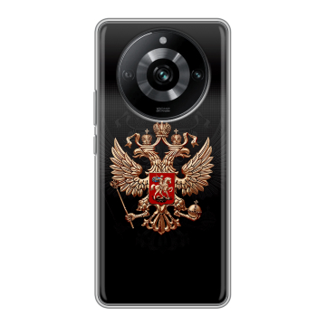 Силиконовый чехол на Realme 11 Pro с принтом Герб России