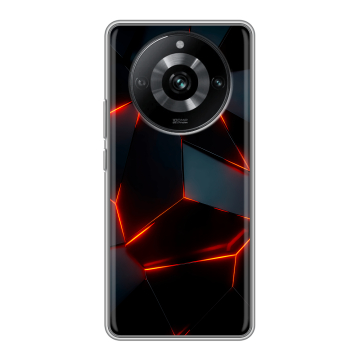 Силиконовый чехол на Realme 11 Pro с принтом Яркие абстракции
