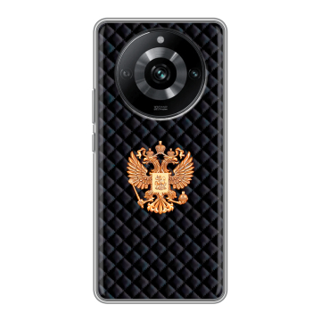Силиконовый чехол на Realme 11 Pro с принтом Герб России принт