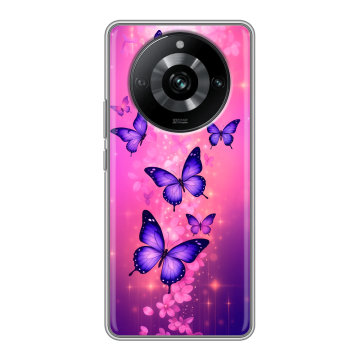Силиконовый чехол на Realme 11 Pro с принтом Бабочки